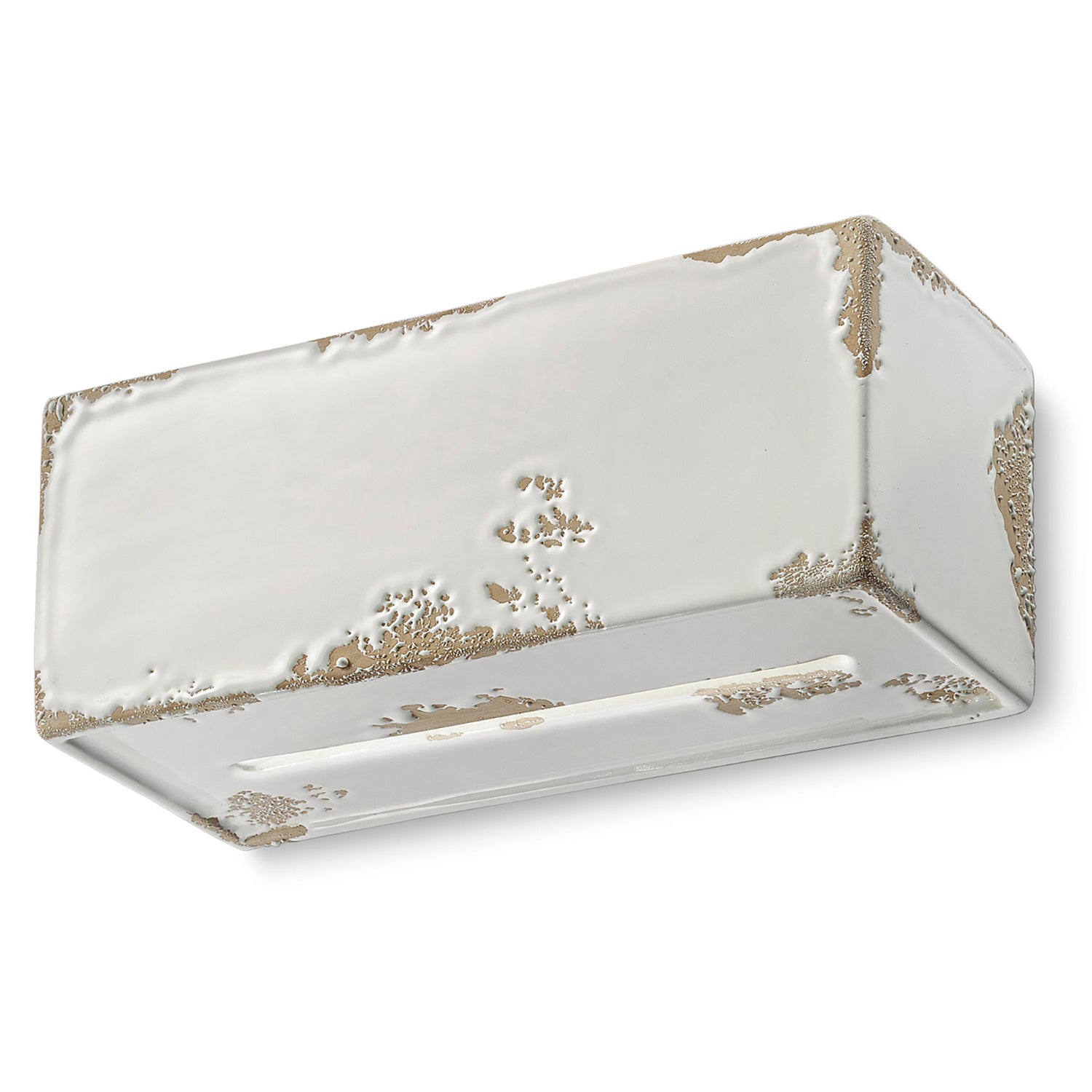 Applique Vintage Vague Vintage Ferro E Ceramica Bianco 1 Luce R7S