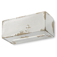 Applique Vintage Vague Vintage Ferro E Ceramica Bianco 1 Luce R7S