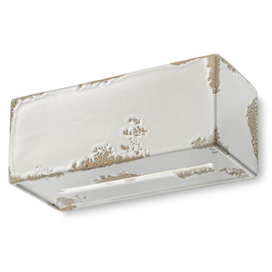 Applique Vintage Vague Vintage Ferro E Ceramica Bianco 1 Luce R7S