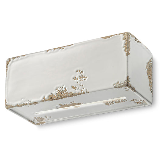 Applique Vintage Vague Vintage Ferro E Ceramica Bianco 1 Luce R7S