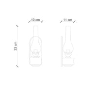 Applique Vintage Candela Ceramica Verde 1 Luce E14