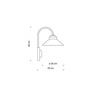 Applique Vintage Colors Ferro E Ceramica Bordeaux 1 Luce E27