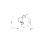 Plafoniera Vintage Industrial Ferro E Ceramica Bianco 1 Luce E27