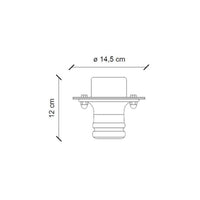 Plafoniera Industrial Pipes Ferro E Ceramica Vintage Bianco 1 Luce E27