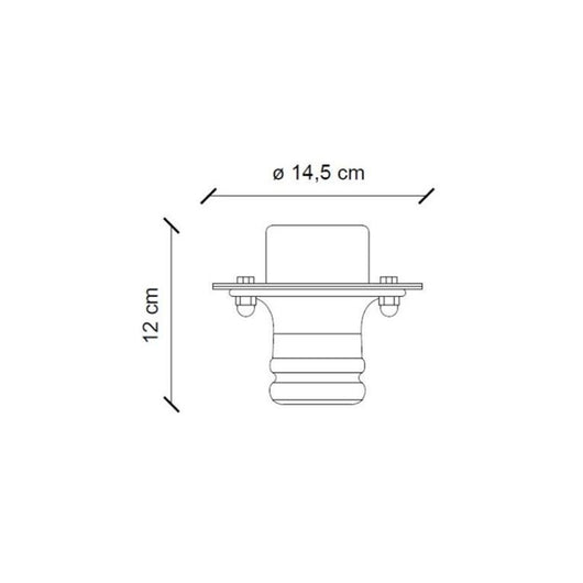 Plafoniera Industrial Pipes Ferro E Ceramica Vintage Bianco 1 Luce E27