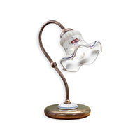 Lumetto Classico Chieti Metallo E Ceramica Nero Sfumato Rame 1 Luce E14