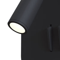 Applique Da Parete Moderno Ios 176 Alluminio Nero Luce Led Integrato 10W