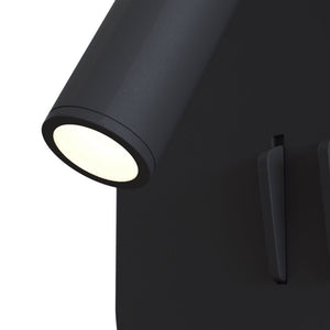 Applique Da Parete Moderno Ios 176 Alluminio Nero Luce Led Integrato 10W
