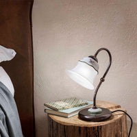 Lumetto Classico Ferrara Metallo E Ceramica Nero Sfumato Rame 1 Luce E14