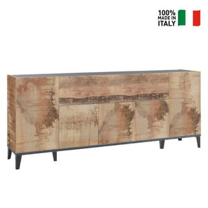 Credenza madia 5 ante a battente 1 vano a ribalta 200x40cm Stephanie Report