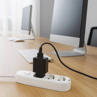 Ecova 30101x multipresa 3 prese universali con interruttore e cavo 1,5 metri bianco