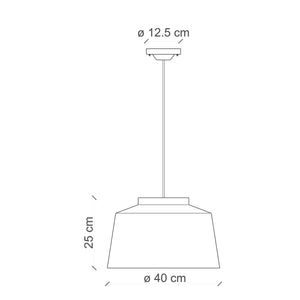 Lampadario Vintage 50'S Ferro E Ceramica Bordeoux 1 Luce E27 40Cm