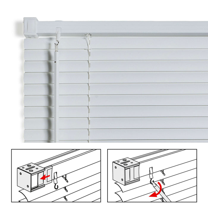 Tende Veneziane in Alluminio con Corda Bianca 45x130
