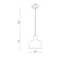 Lampadario Vintage Decò Caxixi Ceramica Grigio Castello 1 Luce E27