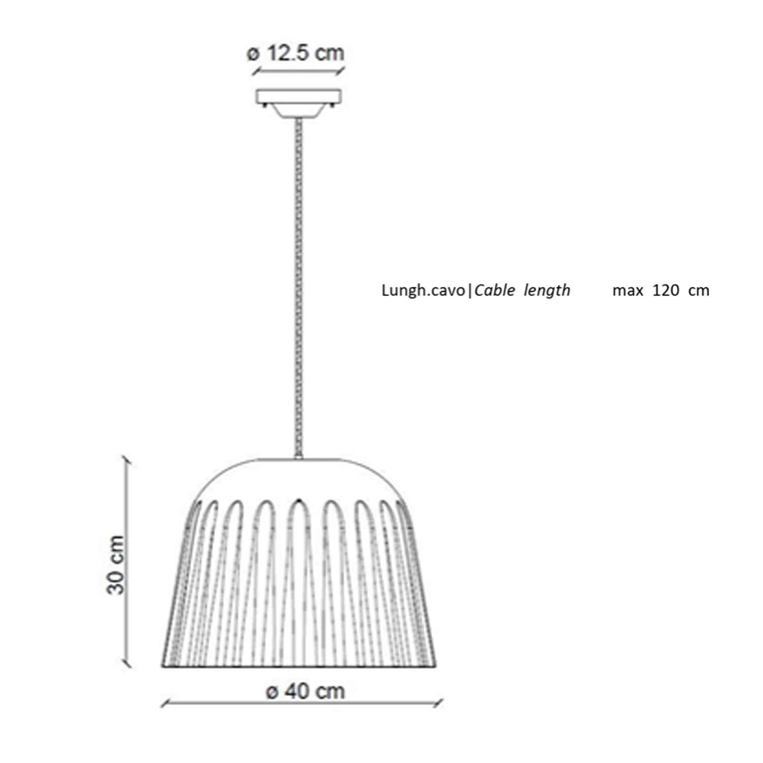 Sospensione Piccola Vintage Decò Madame Gres Ceramica Grigio 1 Luce E27