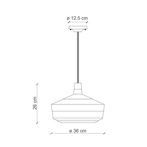 Lampadario Vintage Decò Churuata Verde Foresta 1 Luce E27