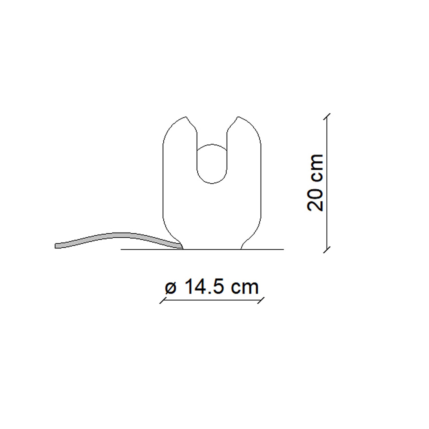 Lumetto Vintage Decò Batucada Crema 1 Luce E27