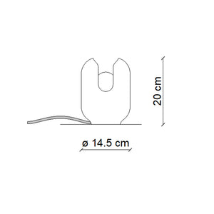 Lumetto Vintage Decò Batucada Crema 1 Luce E27