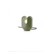 Lumetto Vintage Decò Batucada Ceramica Verde Salvia 1 Luce E27