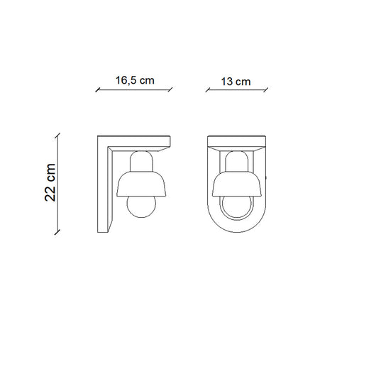 Applique Vintage Decò Berimbau Ceramica Arancio Pokè E Verde Salvia 1 Luce E27