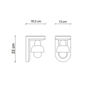 Applique Vintage Decò Berimbau Ceramica Turchese E Arancio Pokè 1 Luce E27