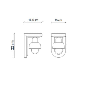 Applique Vintage Decò Berimbau Ceramica Verde Salvia E Crema 1 Luce E27