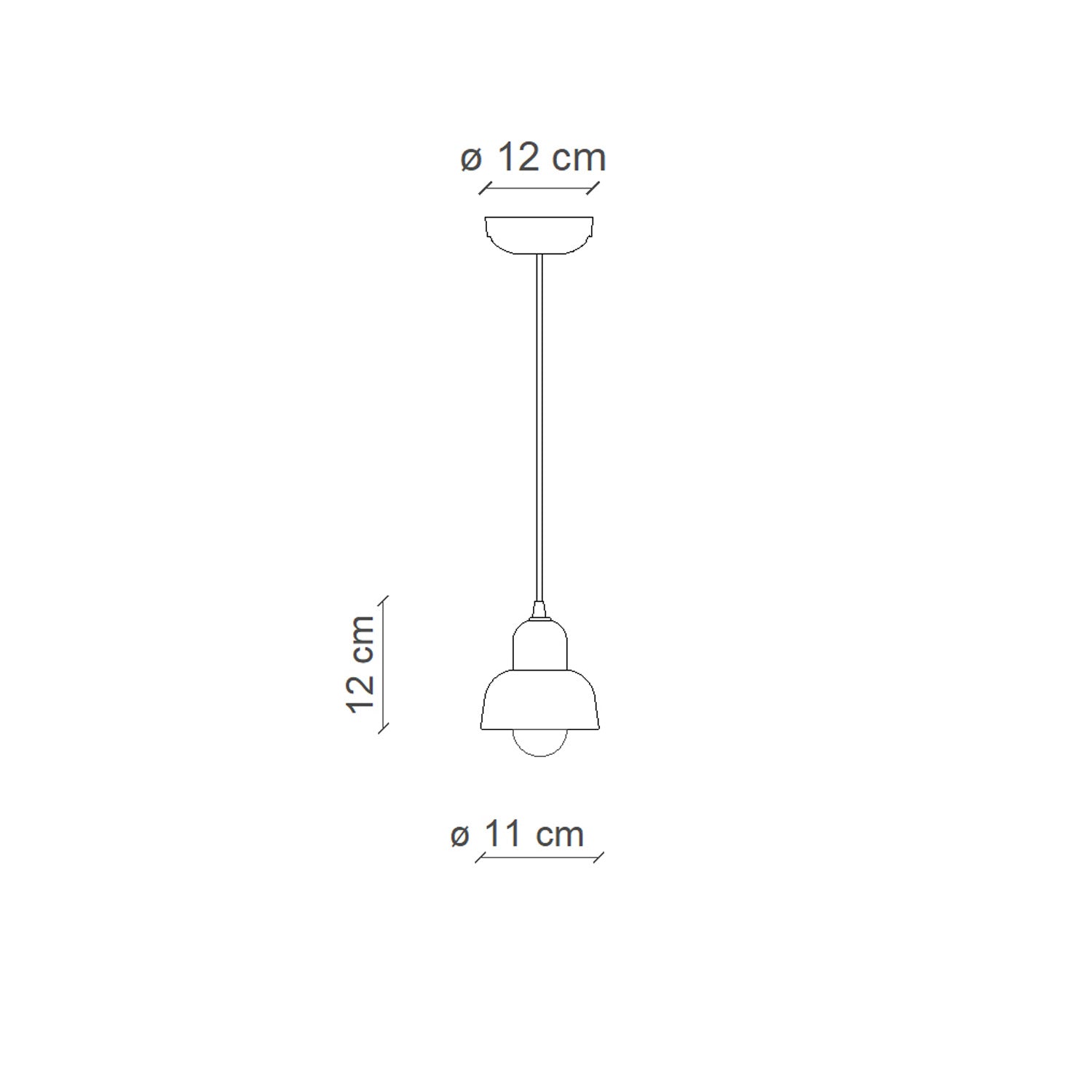Lampadario Vintage Decò Berimbau Ceramica Grigio Sabbia 1 Luce E14