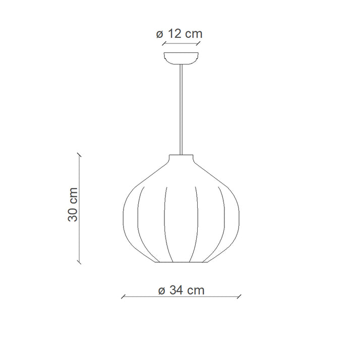 Lampadario Vintage Decò Afoxe' Ceramica Marrone Moka 1 Luce E27