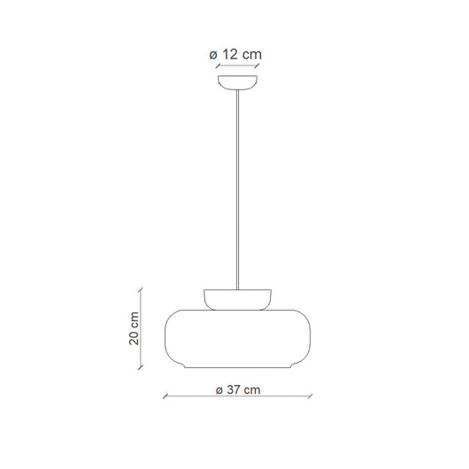 Sospensione Vintage Decò Maracana Vetro-Ceramica Bianco Verde Salvia 1 Luce E27