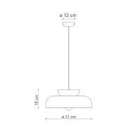 Sospensione Vintage Decò Maracana Ceramica-Vetro Moka-Grigio Sabbia 1 Luce E27