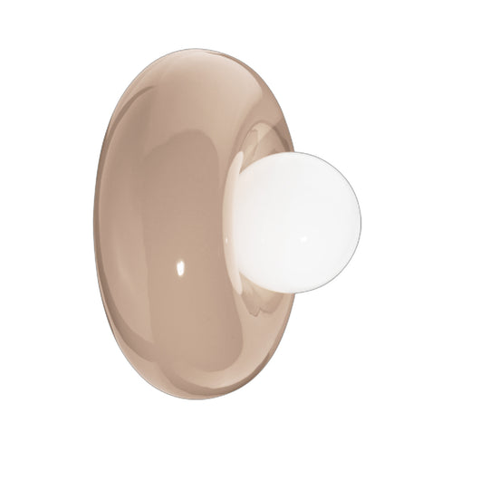 Applique Vintage Decò Bumbum Ceramica Grigio Sabbia 1 Luce G9