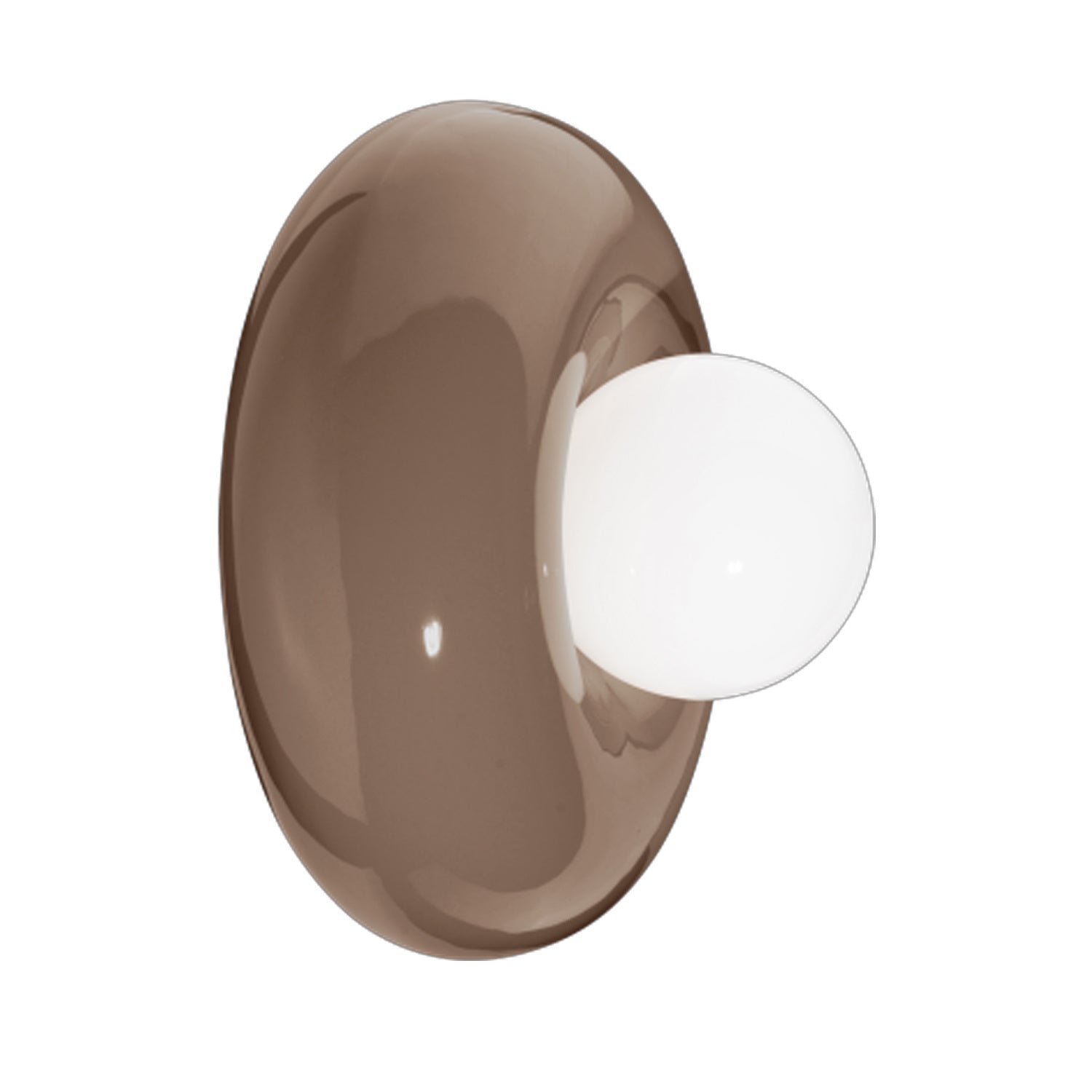 Applique Vintage Decò Bumbum Ceramica Marrone Moka 1 Luce G9