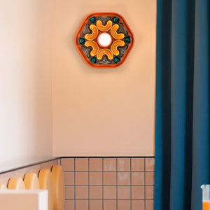 Applique Decò Phytia Ceramica Multicolor 1 Luce E27 C2802