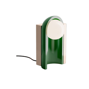 Lampada Da Scrivania Decò Cléo Ceramica Grigio Sabbia E Crema 1 Luce E27