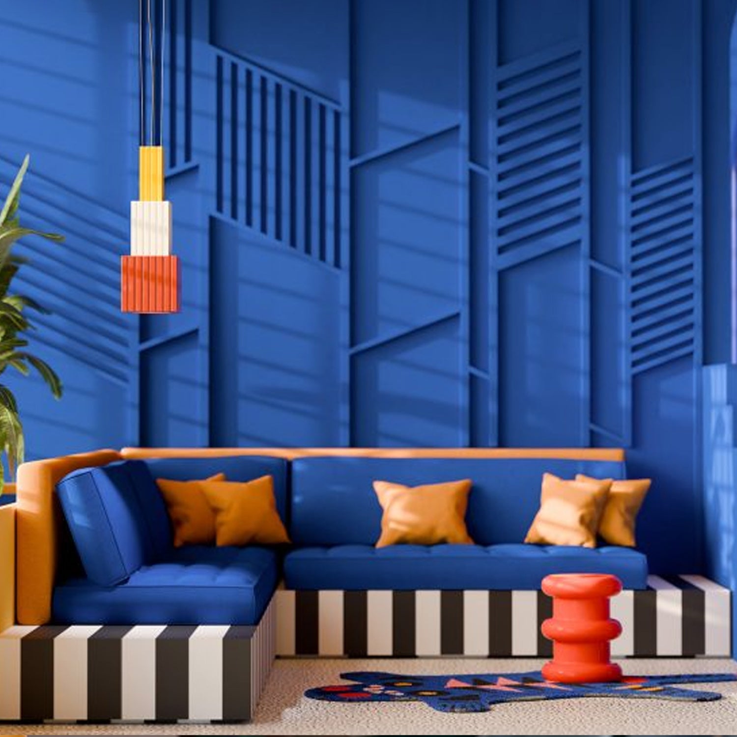 Sospensione Decò Metra Ceramica Multicolor 1 Luce G9 C2830