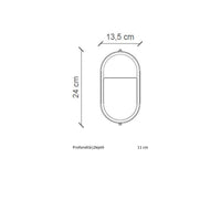 Applique Verticale Classica Brindisi Alluminio E Ceramica Bianco 1 Luce E27