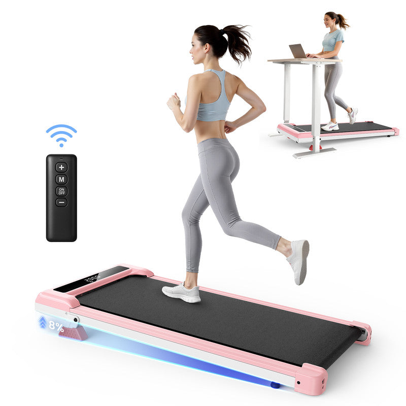 Tapis roulant elettrico con inclinazione, tappetino da passeggio 1-10 km/h con telecomando, per casa e ufficio, 3,0 HP, portata 130 kg