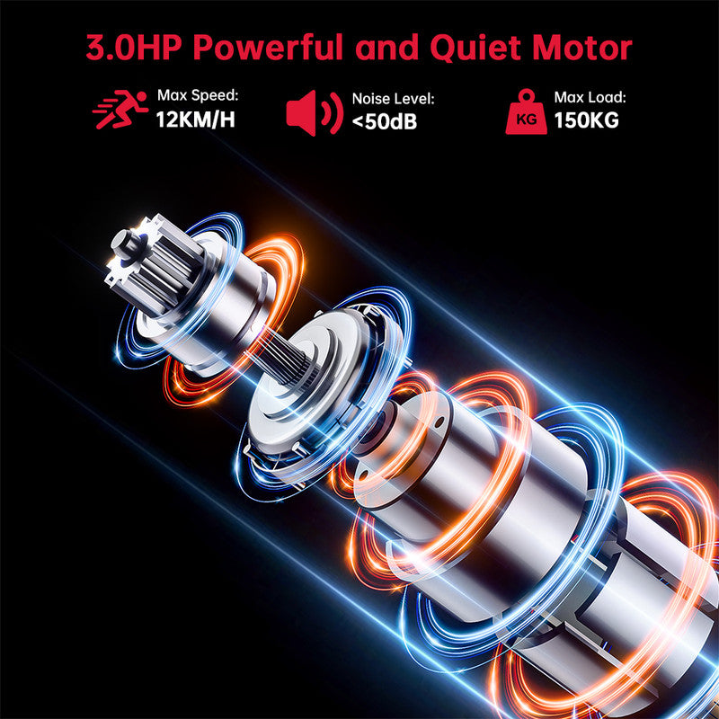 TAPIS ROULANT ELETTRICO COMPATTO PIEGHEVOLE PER LA CASA CON DISPLAY LED E DUE PORTABICCHIERI