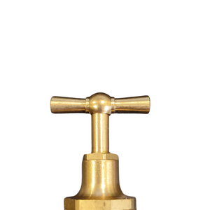 Rubinetto portagomma ottone lucido 3/4 pollice erogazione giardino esterno