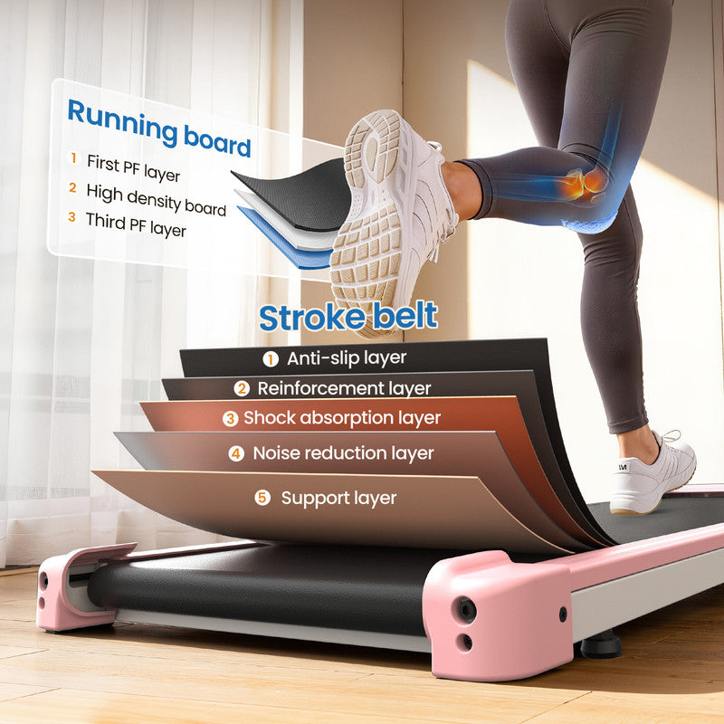 Tapis roulant elettrico con inclinazione, tappetino da passeggio 1-10 km/h con telecomando, per casa e ufficio, 3,0 HP, portata 130 kg