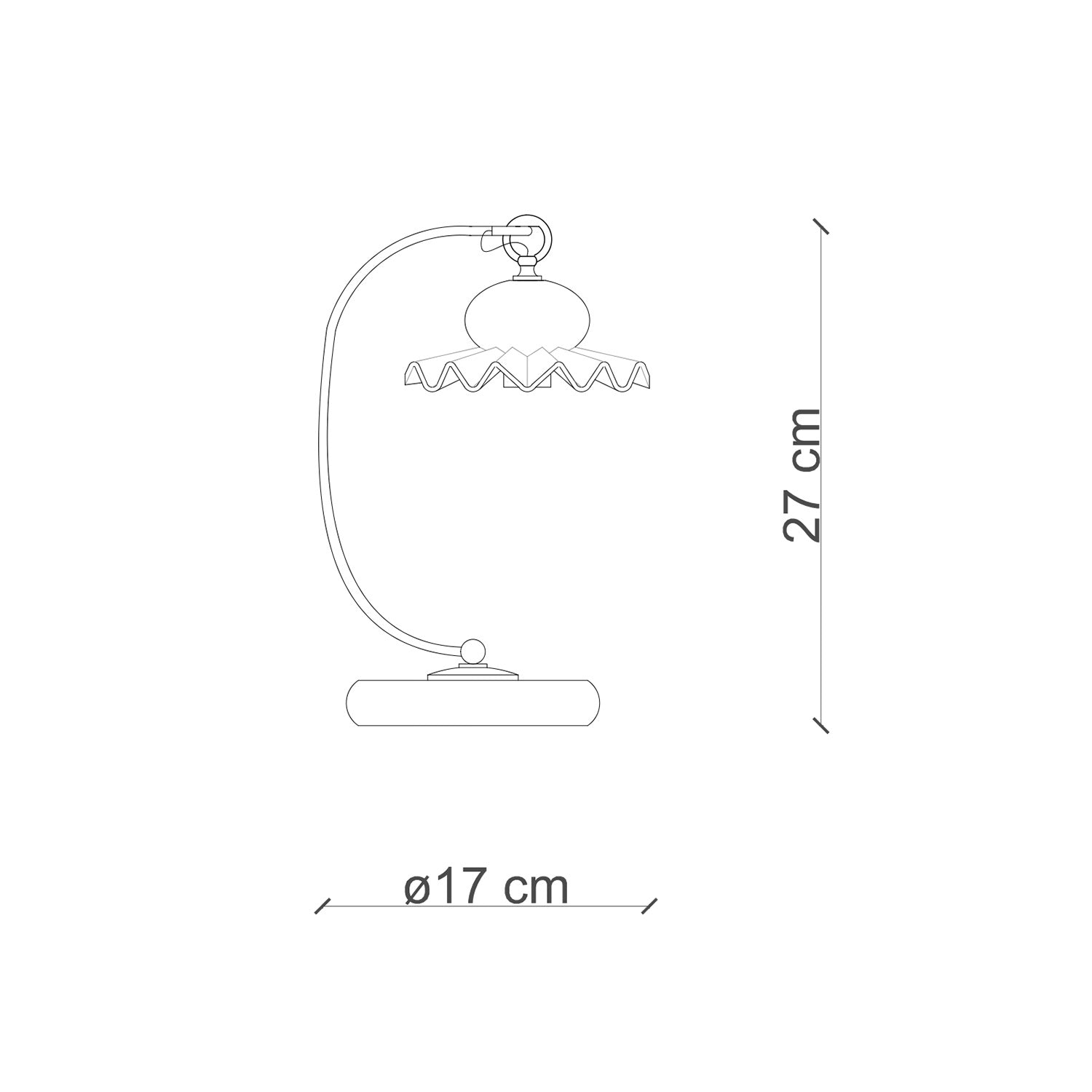 Lumetto Classico Roma Metallo E Ceramica Nero Sfumato Rame 1 Luce E14