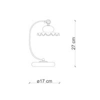 Lumetto Classico Roma Metallo E Ceramica Nero Sfumato Rame 1 Luce E14