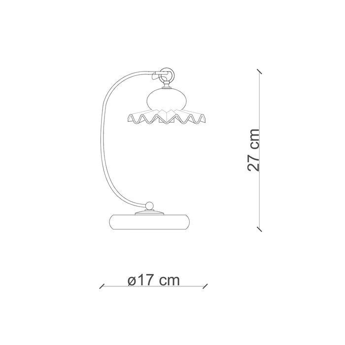 Lumetto Classico Roma Metallo E Ceramica Nero Sfumato Rame 1 Luce E14