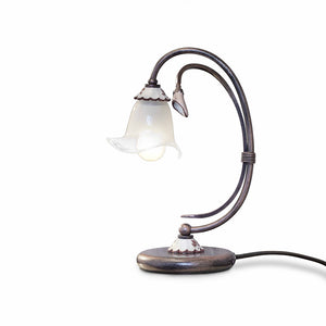 Lumetto Classico Vicenza Metallo E Ceramica Nero Sfumato Rame 1 Luce E14