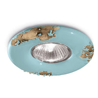 Spot Vintage Ceramica Azzurra 1 Luce Gu10 11Cm