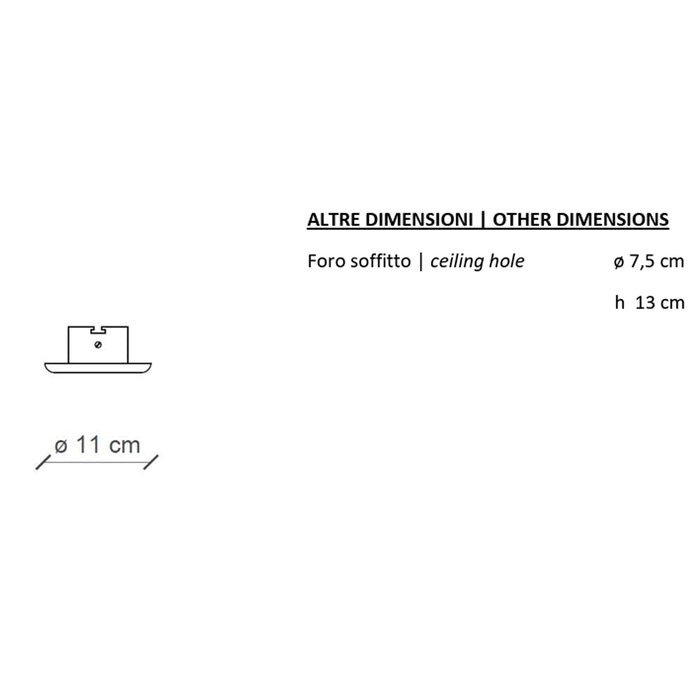 Spot Vintage Ceramica Bianca 1 Luce Gu10 11Cm