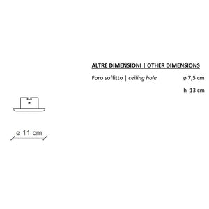 Spot Vintage Ceramica Bordeaux 1 Luce Gu10 11Cm