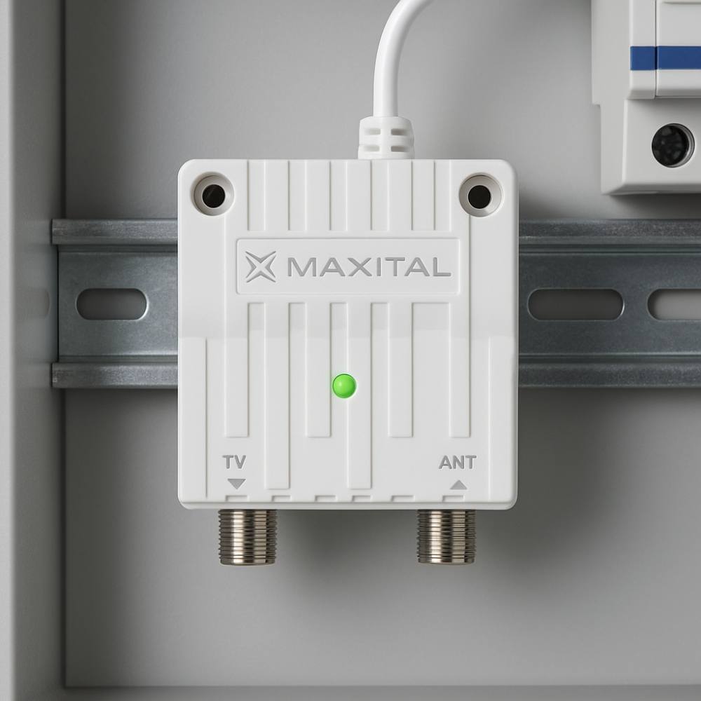 Maxital lps301 alimentatore 12v 400ma per antenne tv attive e amplificatori palo