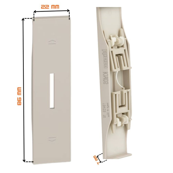 Bticino living now cover comando tapparelle compatibile k4027 *** colore sabbia, confezione 1