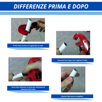 Tagliatubo per tubi in rame max 35 mm